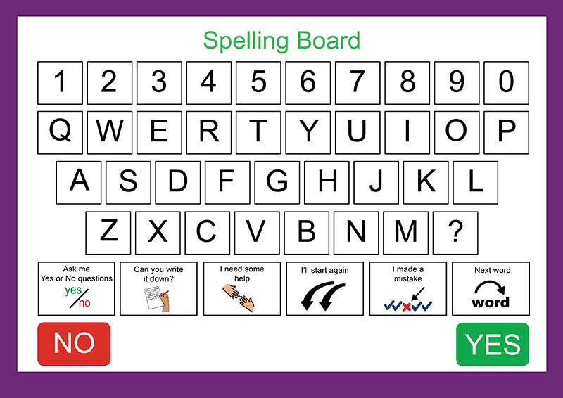 A spelling board.